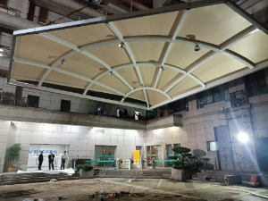 杭州電信大廈出入口膜結構工程